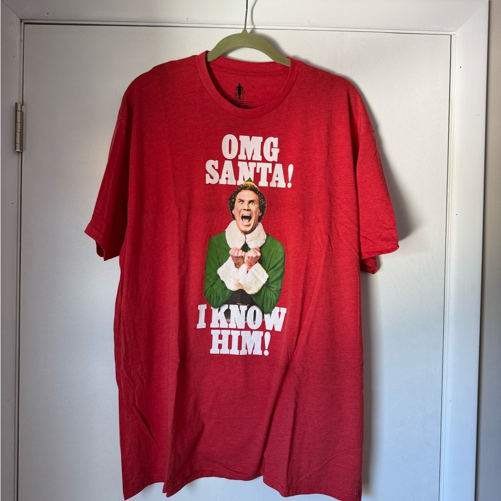 Elf “OMG Santa! I Know Him!” T-Shirt